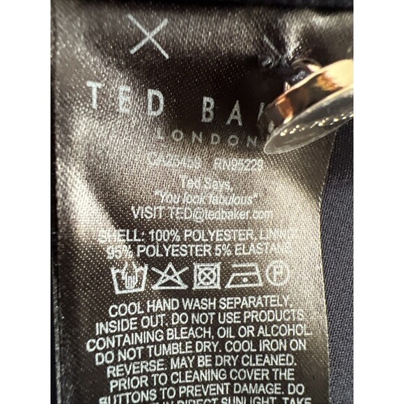 Ted Baker Dress Womens 1 Navy Georrgi Lace Tunic Cocktail - Picture 12 of 15